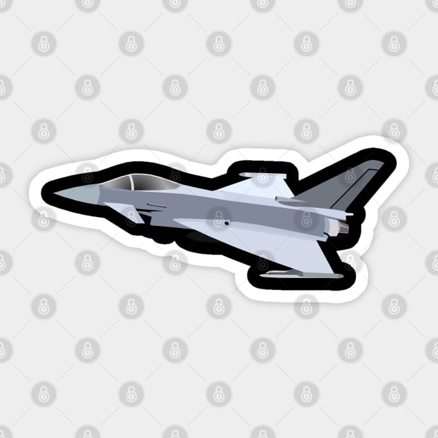 Eurofighter Typhoon Fighter Jet Sticker by GregFromThePeg